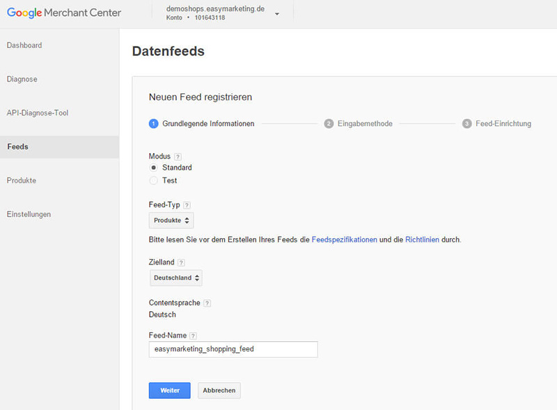 Google Shopping Datenfeed Blog 1