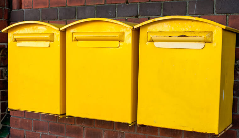 Briefkasten Gelb Blog