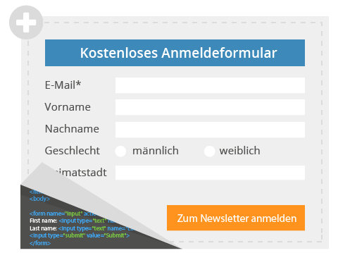 Kostenloses Anmeldeformular Blog