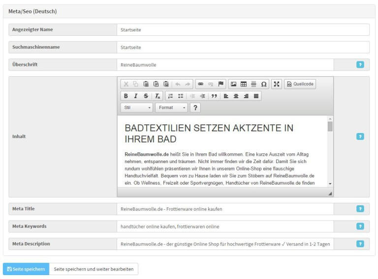 Jtl Shop Backend Metadaten Cms Blog