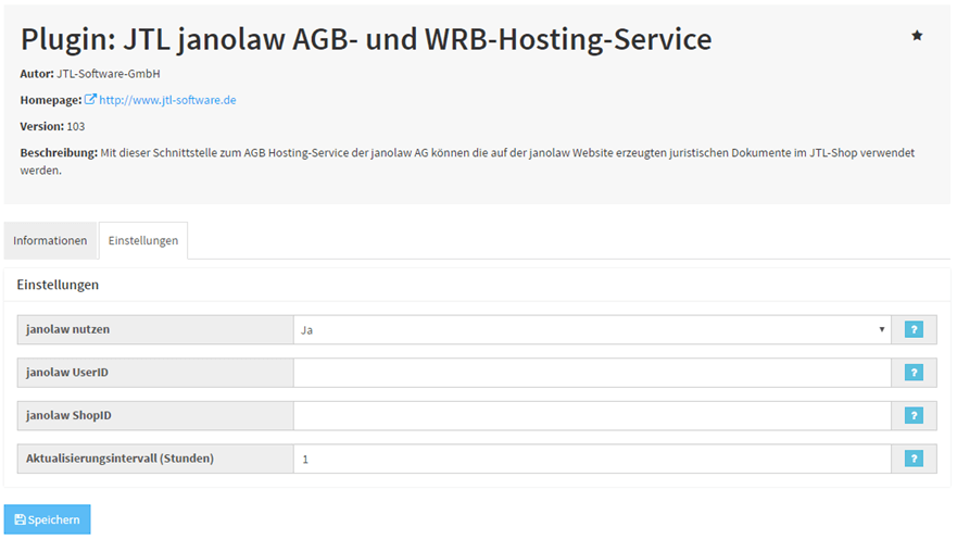 Jtl Janolaw Einstellungen