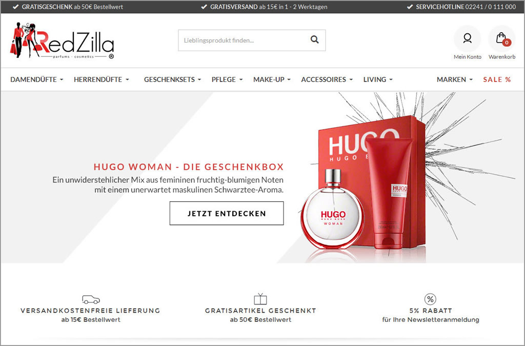 Der neue JTL-Shop 4 bei RedZilla