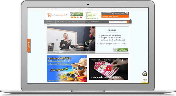 Gutschein verkauft: Referenz bei JTL