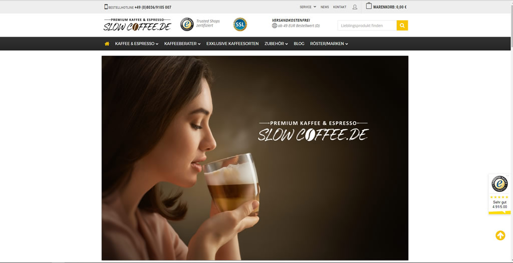 JTL-Shop Startseite Slowcoffee
