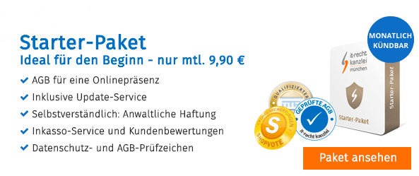 Starter Paket IT Recht Kanzlei JTL Technologiepartner