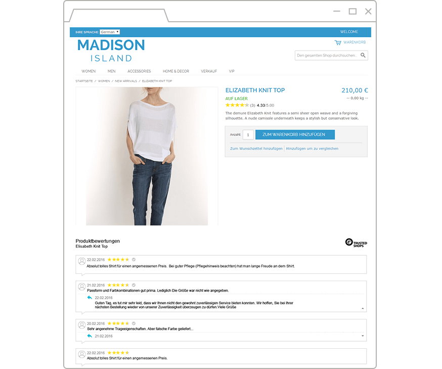 Plugin Einstellungen Trusted Shops
