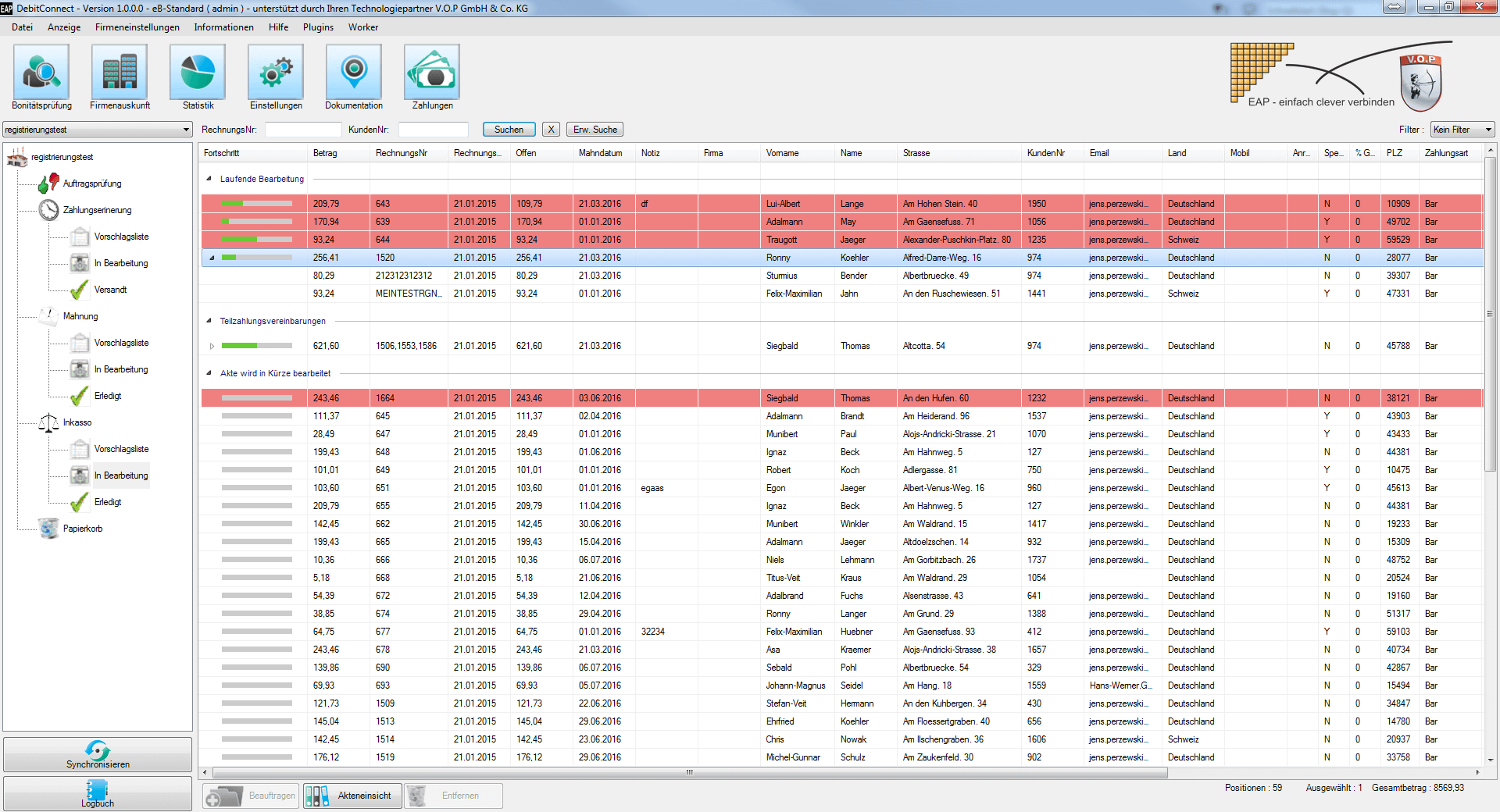 DebitConnect VOP Inkasso