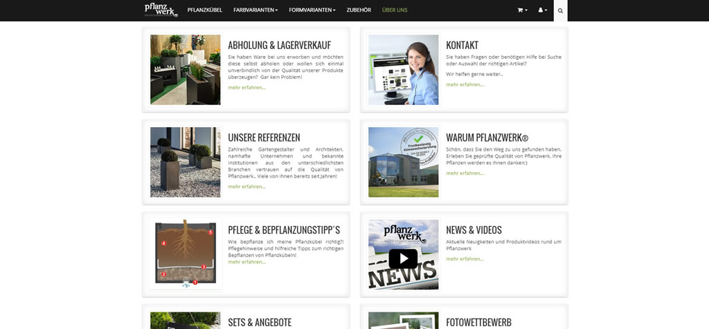 Übersicht Pflanzwerk-Shop