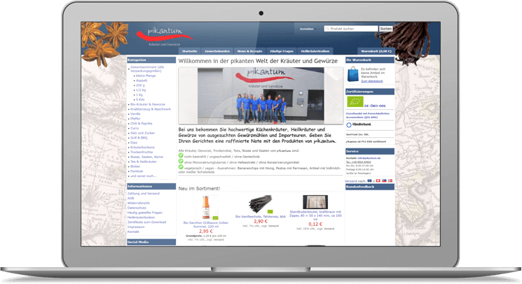 Pikantum: Referenz bei JTL