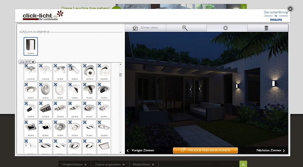 Tag-Nacht Betrachtungen mit Home-Lighting