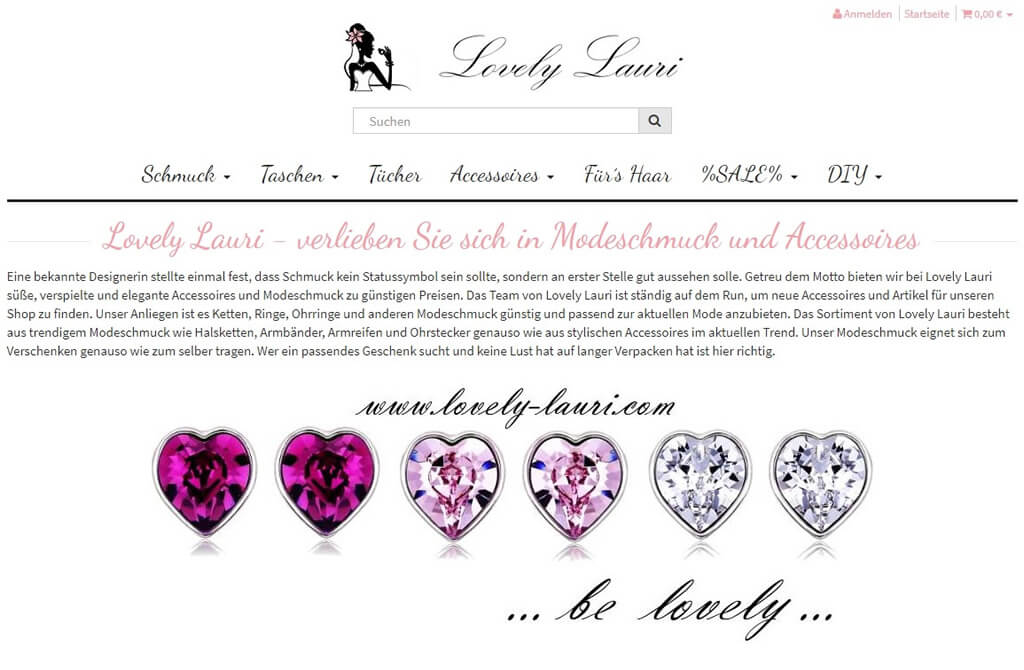 JTL-Shop Startseite Lovely Lauri