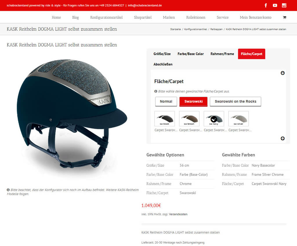 Live-Konfigurator Schabrackenland