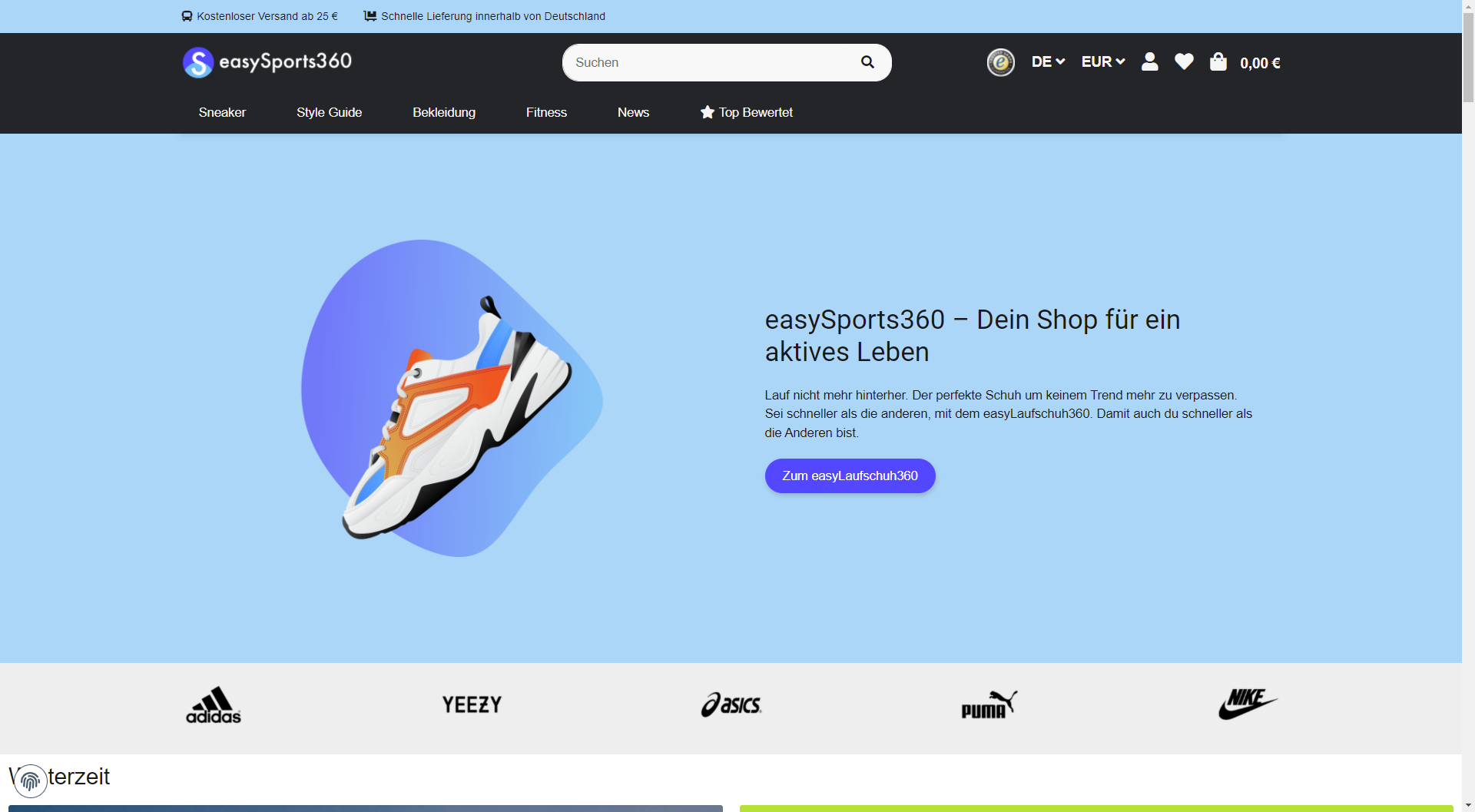 EasyTemplate360 Desktop Ansicht