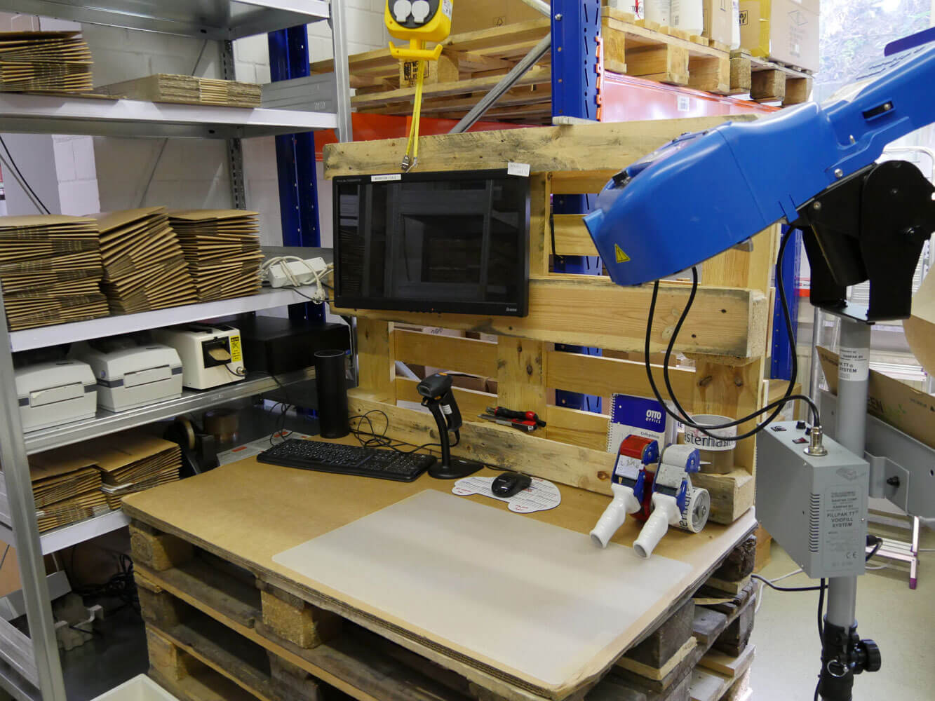 Packtisch bei hairlin
