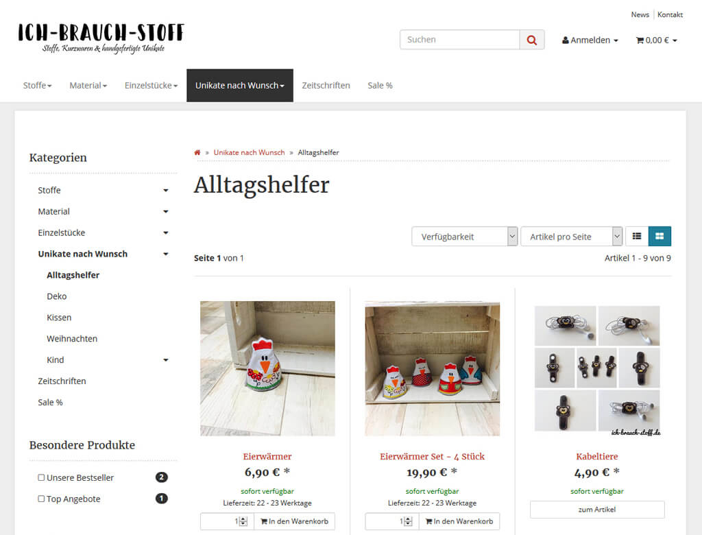 JTL-Shop Kategorie Ich-brauch-Stoff.de