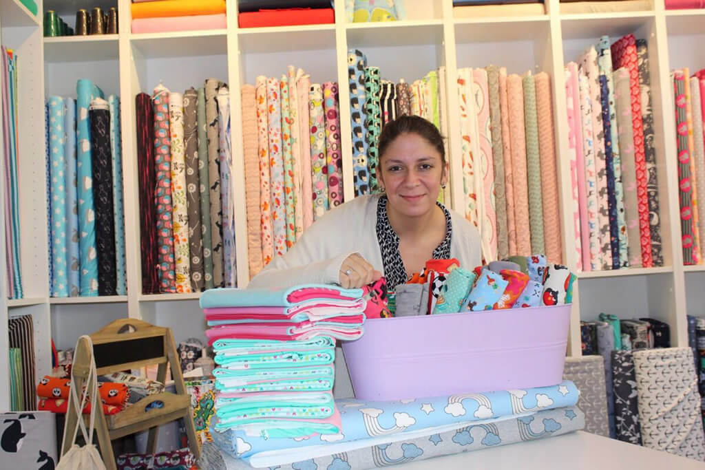 Inhaberin Katja Weber im Ladengeschäft