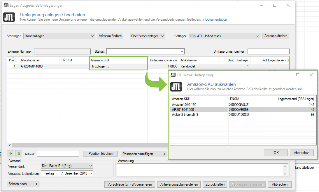 Umlagerung Fba Hinzufuegen Angebotsmapping