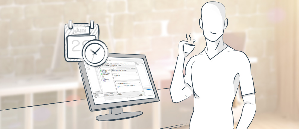 Illustration zum Thema zeitversetzte Workflows