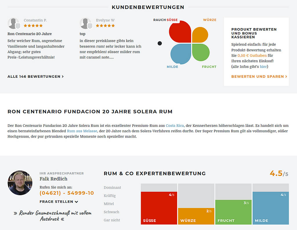 Geschmacksprofile im JTL-Shop