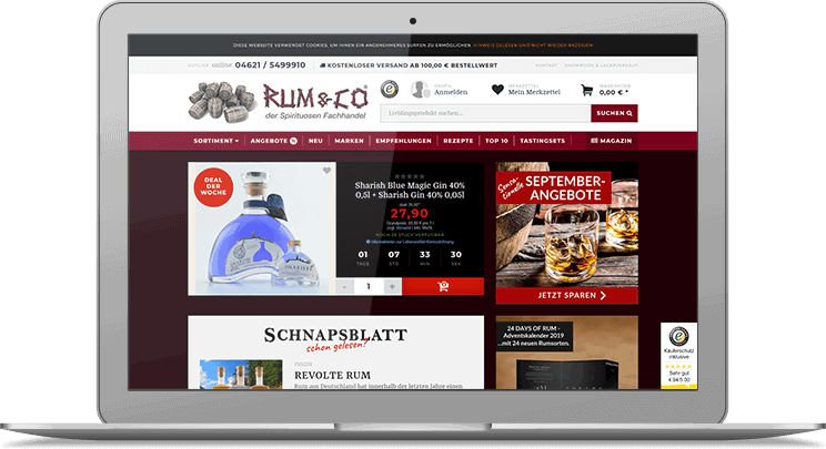 Rum & Co: Referenz bei JTL