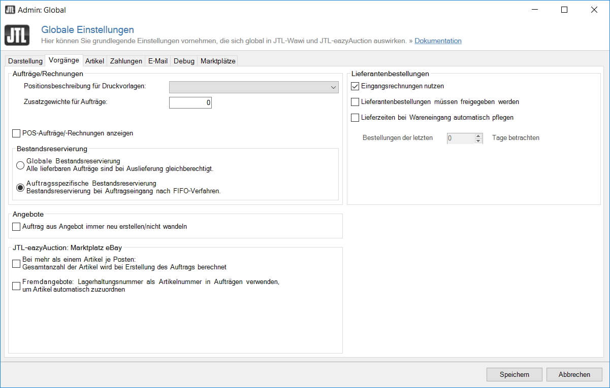 Bestandsreservierung