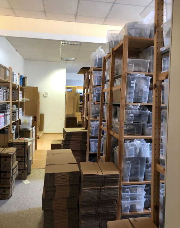 Das Lager vom Flesh Tunnel Shop