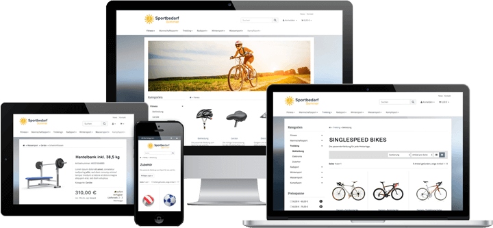 JTL-Shpo Website Sporthändler