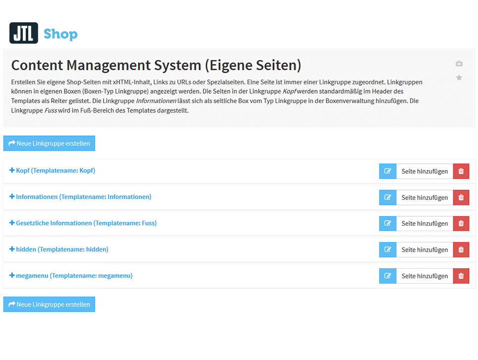 Sport Freizeit Jtlshop Eigener Content