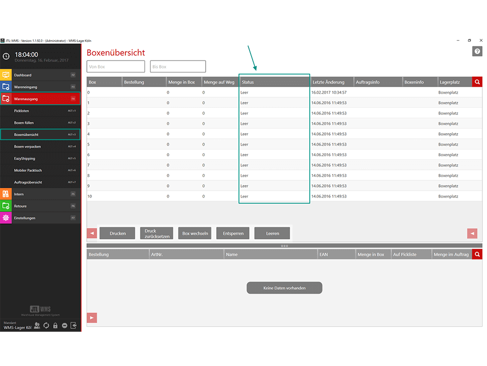 Sport Freizeit Lager Versandboxen