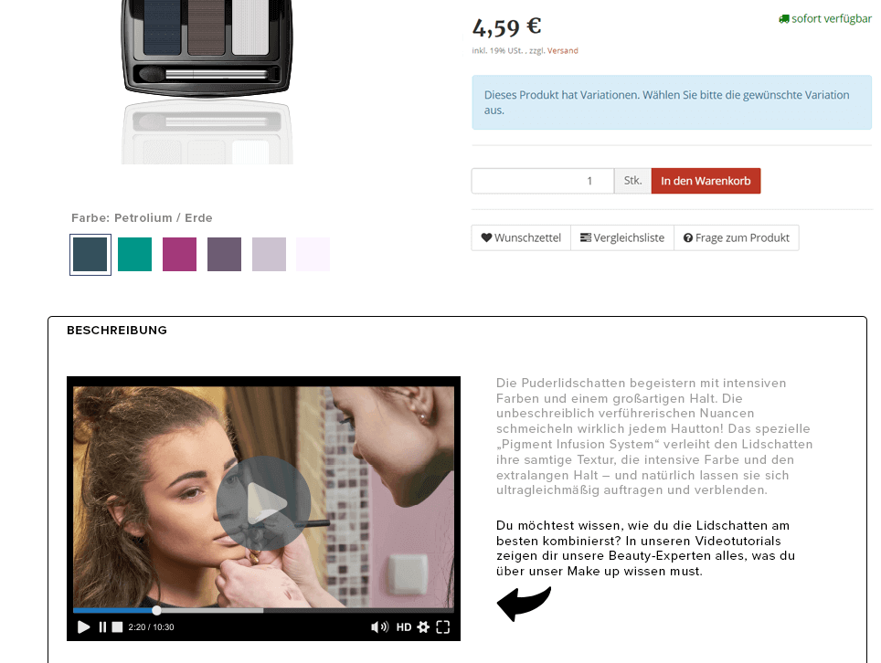 Beauty Kosmetik JTL-Shop Videotutorials