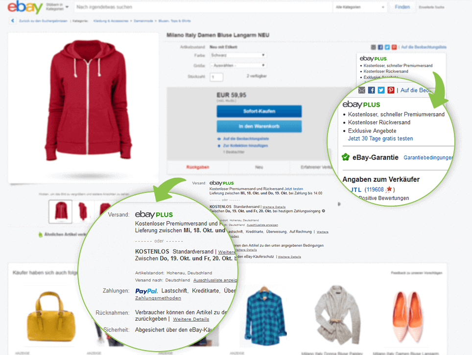 Mode Accessoires JTL-eazyAuction AmazonPrime abayPlus