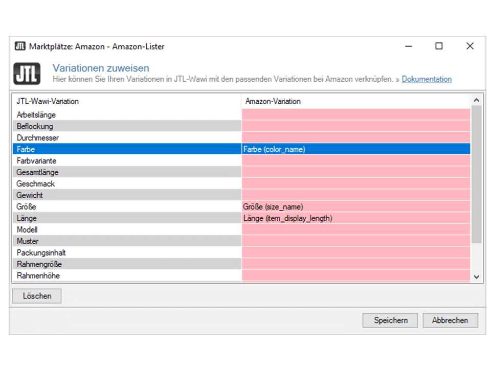 Mode Accessoires JTL-eazyAuction Größen Mappen