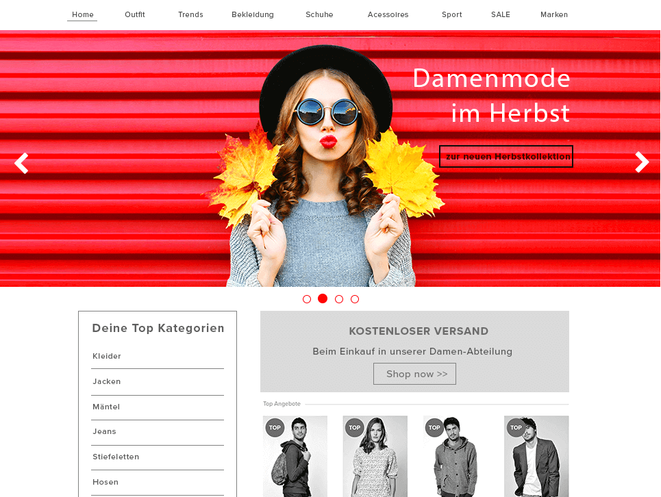 Mode Accessoires JTL-Shop Slider