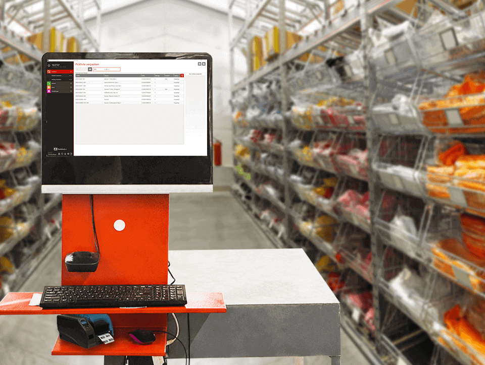 Mode Accessoires JTL-WMS Mobiler Packtisch