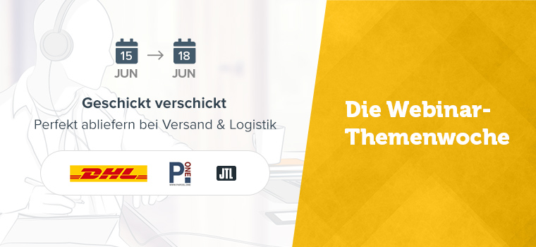 JTL Webinar-Themenwoche zu Versand und Logistik