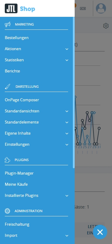 Neue Menüstruktur Auf Smartphone Backend JTL-Shop 5