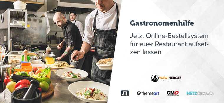 Gastronomenhilfe Online-Bestellsystem für euer Restaurant