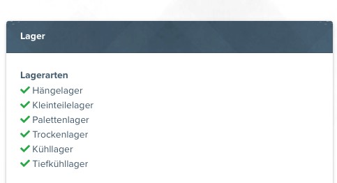 Übersicht der Lagerarten einer Fulfillers im JTL-Fulfillment Network