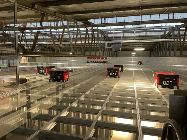 AutoStore-Lager bei unserem Kunden r2-Bike