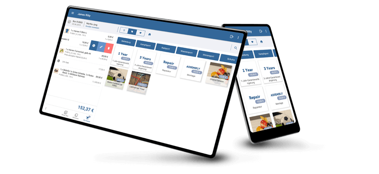 JTL-POS lässt sich sowohl auf Tablet als auch Smartphone verwenden