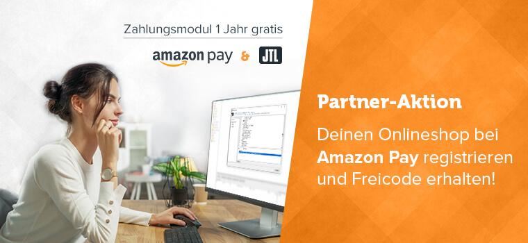 Zahlungsmodul für JTL-Wawi mit Amazon Pay 1 Jahr gratis nutzen