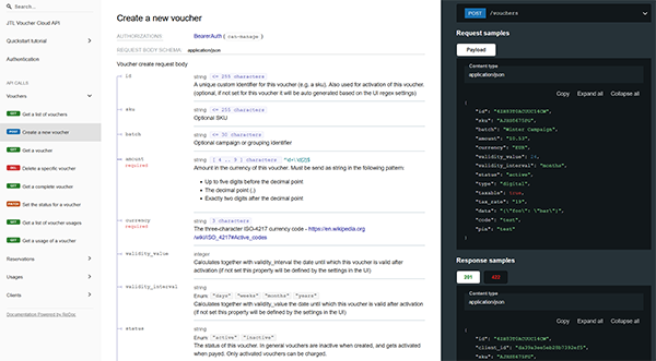 JTL-Vouchers Developer Documentation Preview
