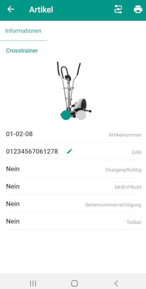 JTL-Packtisch Mobile: Artikelansicht