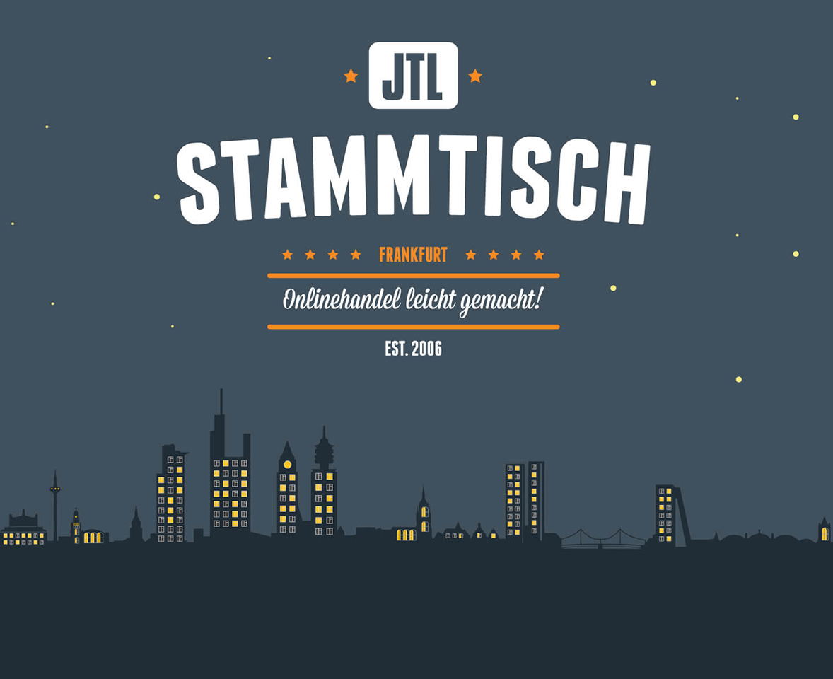 JTL-Mitarbeiter Max entwirft das Design für die JTL-Stammtische.