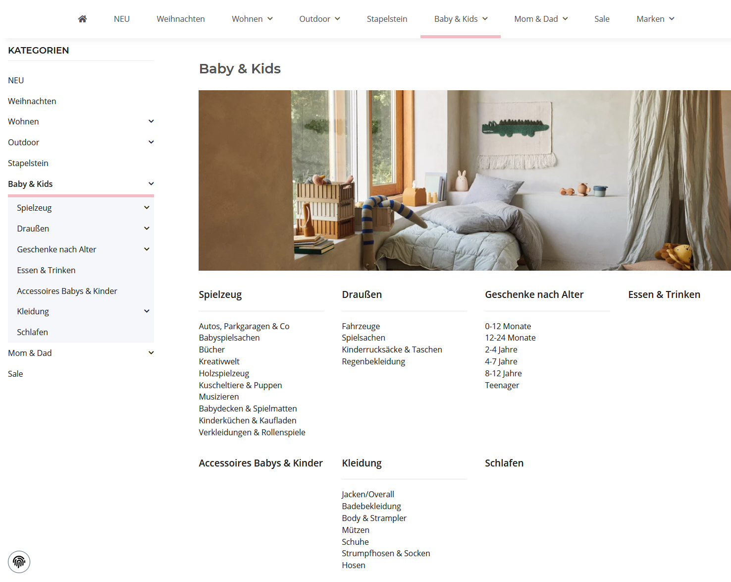 JTL-Shop 5 VUE LOVE Screenshot Kategorieübersicht