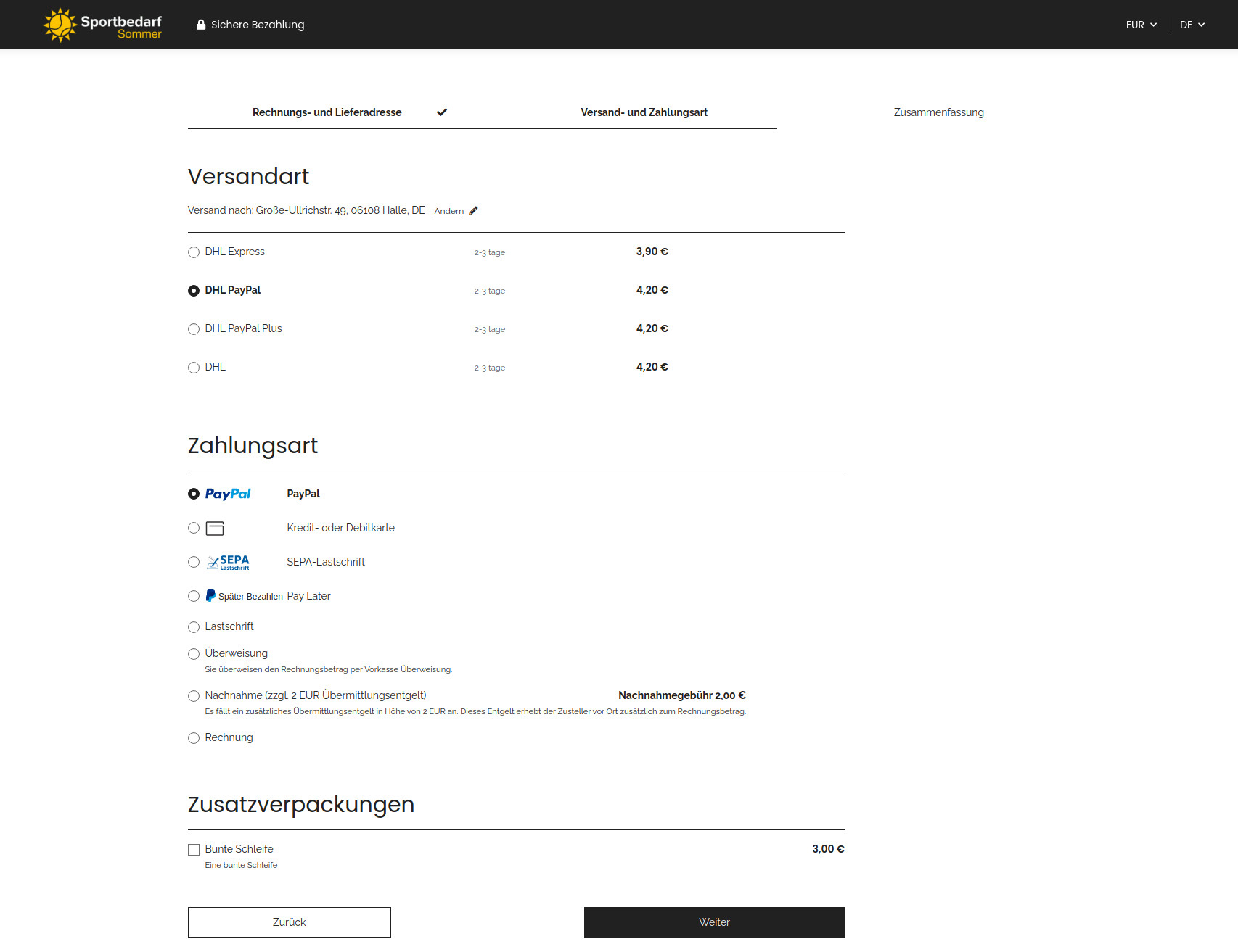 JTL-Shop 5: Checkout mit PayPal Commerce