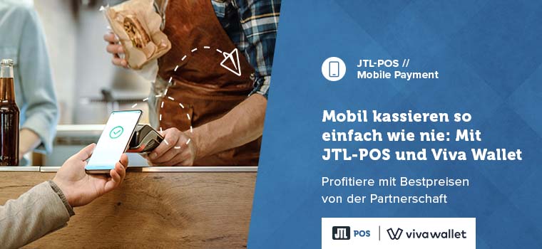 Mobile Kasse von JTL-POS und Viva Wallet