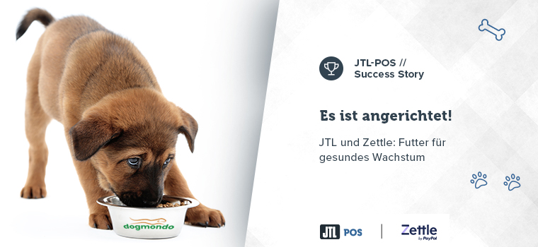 Dogmondo Blogheader: Success Story JTL-POS Zettle