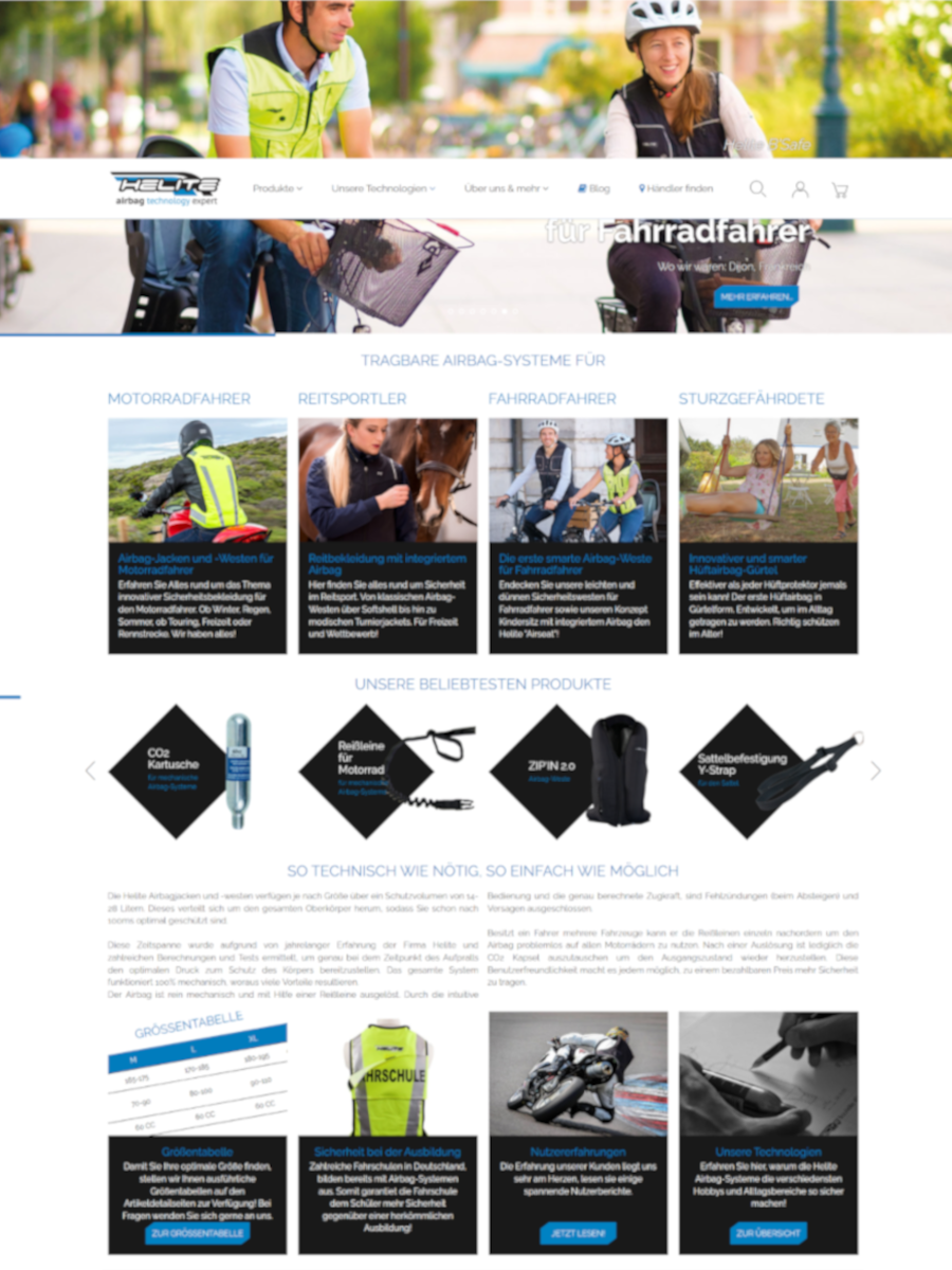 J+A handel Shop Helite Screenshot