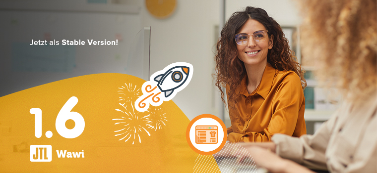 JTL-Wawi 1.6 Release - Frau am Schreibtisch